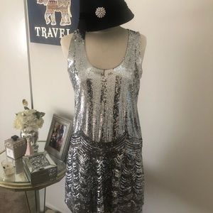 Michael Kors Sequined slip dress